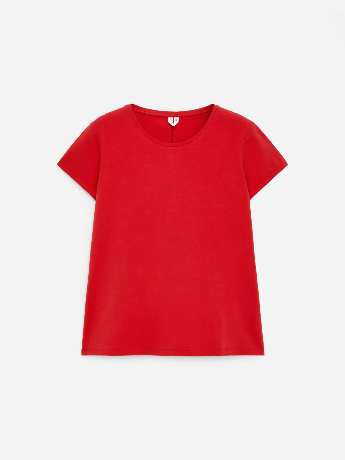 Cotton Crew Tee in Signal Red
