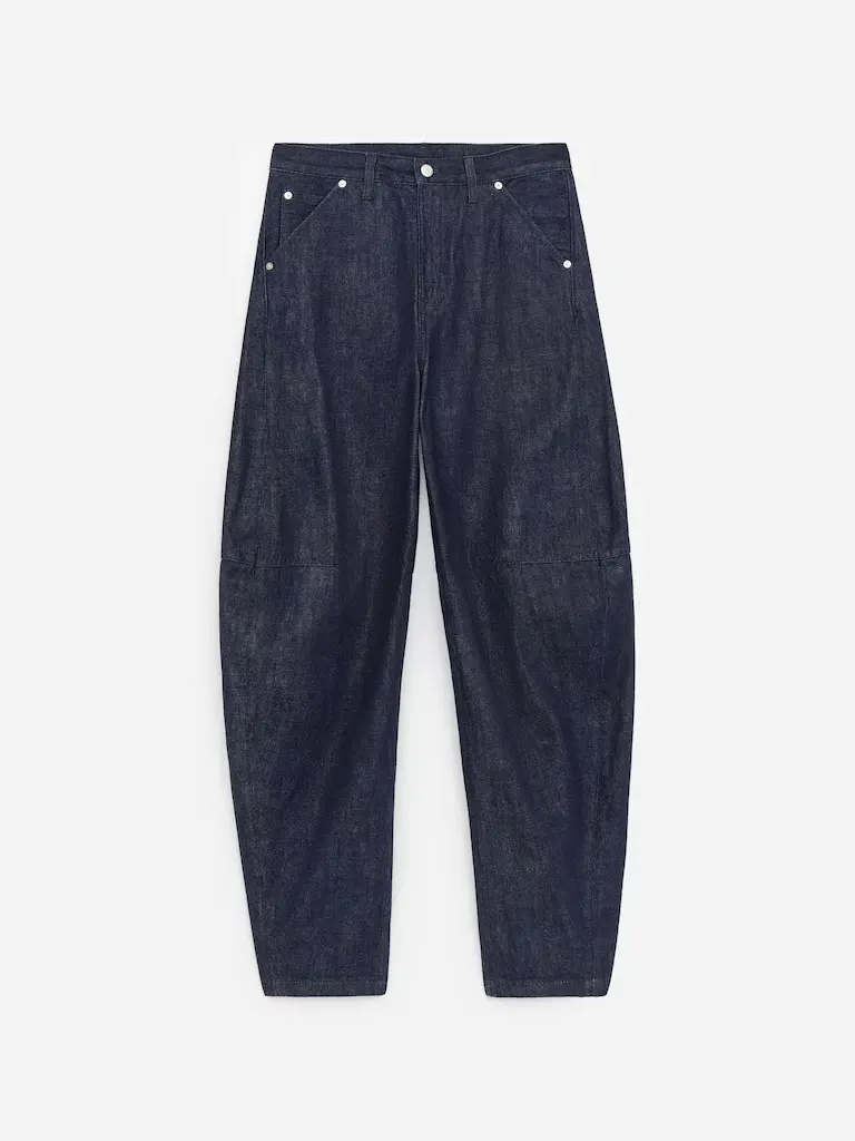 Barrel Indigo Jean in Raw Indigo