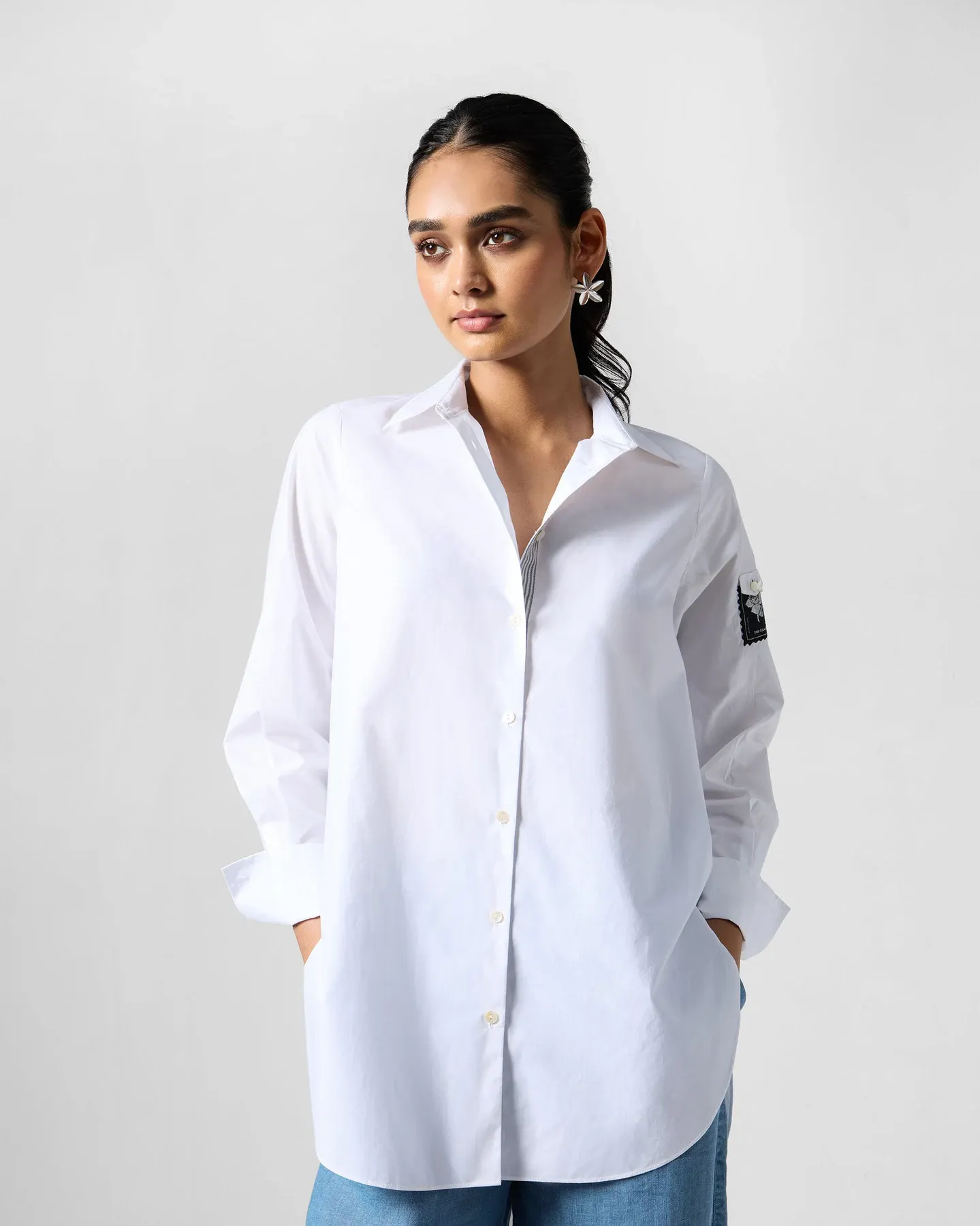 Tailored White Shirt in Optic White